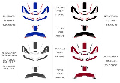 Kit adesivi per casco Shoei Neotec III grafica per casco Shoei Grasp