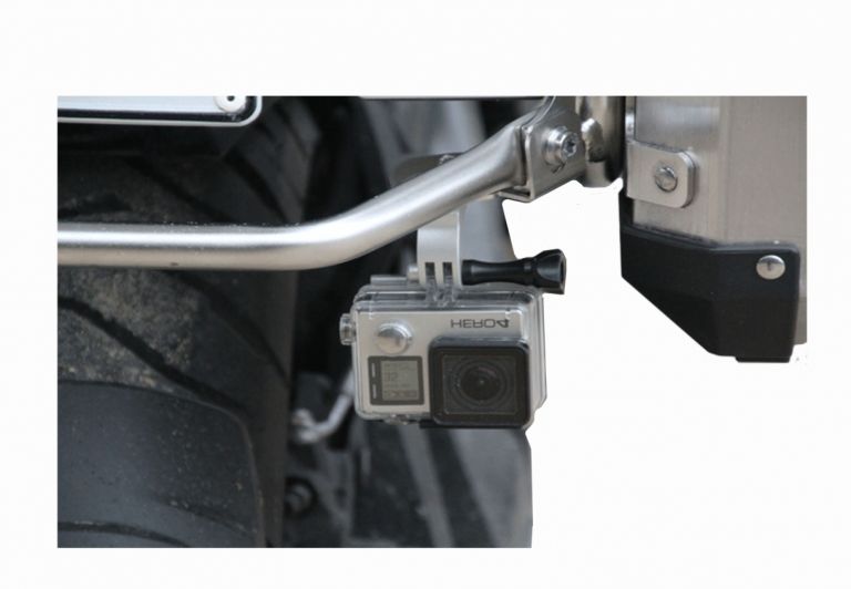 Supporto GoPro per il telaio delle valigie d'alluminio originale BMW compatibile con R 1200 GS/ADV